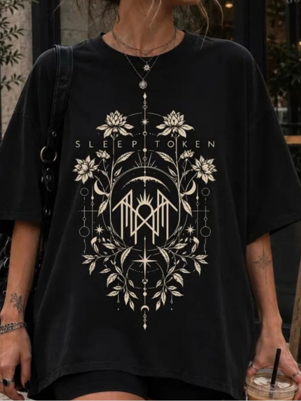 Sleep Token Graphic Black T-Shirt, Metalcore Rock Band Tee